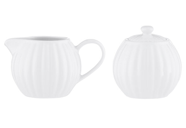 PRICE & KENSINGTON Milch und Zucker-Set Luxe weiß