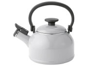 FUJIHORO Pfeifender Wasserkessel Cotton Emaille 1,6l grau