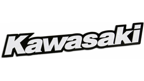 UFO PLAST Aufkleber Logo-Aufkleber Kawasaki weiß