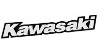 UFO PLAST Aufkleber Logo-Aufkleber Kawasaki weiß