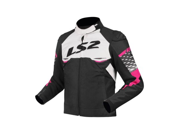 LS2 Jacke "Apex" Damen, Material: 600D Po Gr. XL, schwarz / wei