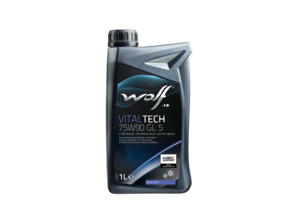 WOLF Getriebeöl "VitalTech GL5" SAE 75W-9 1 l Flasche