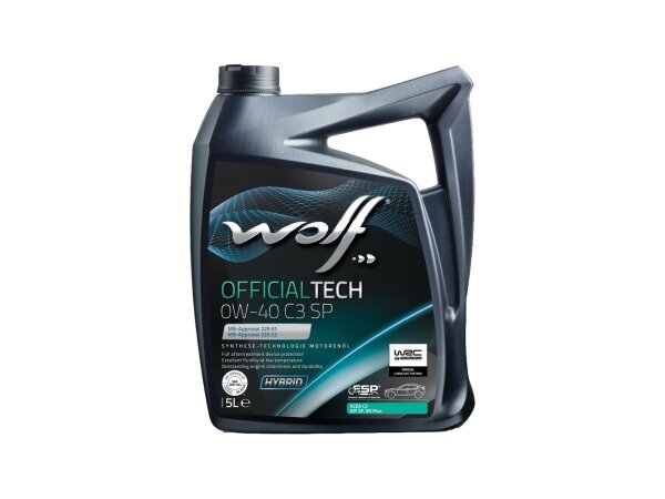 WOLF Motoröl "OfficialTech C3 SP" SAE 0W- 5 l Kanister