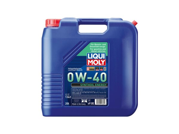 LIQUI MOLY Motoröl "Synthoil Energy"  SAE 0W-40, vollsy