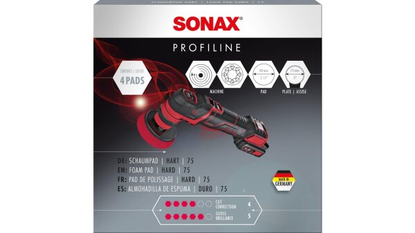 SONAX Polierschwamm Zum Schleifpolieren mit allen Masch