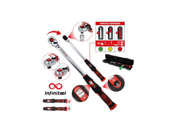 KS-TOOLS Drehmomentschlüssel "INFINITOOL" 1/2" Ratschen