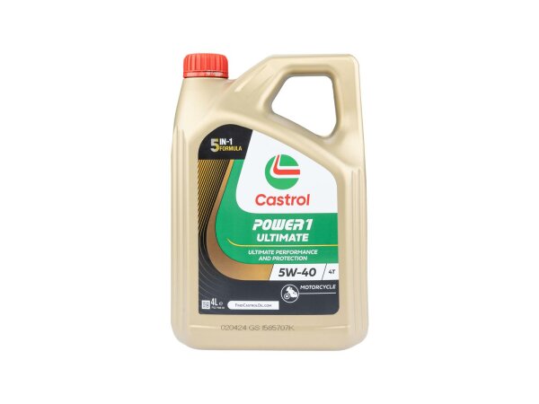 CASTROL Motoröl "Power1 Ultimate 4T" 5W-4 4 l Kanister