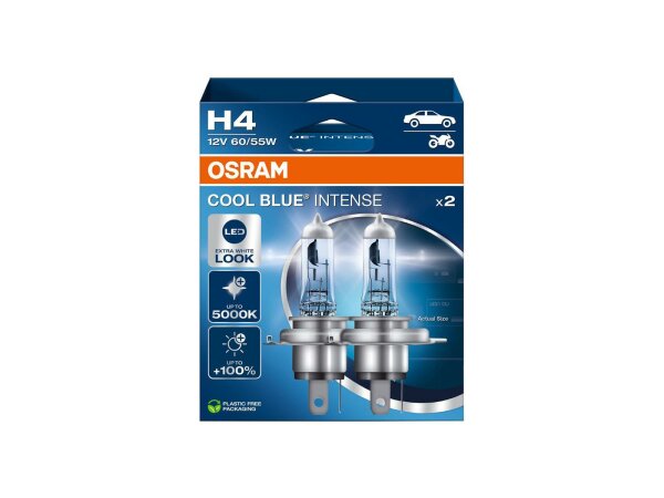 OSRAM Hauptlampe "Cool Blue Intense" H4, Sockel P43t, e