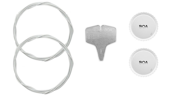 FIZIK Ersatzteile Für Schuhe BOA-Kit LI2, Paar rechts + links, weiß, für Decos Carbon