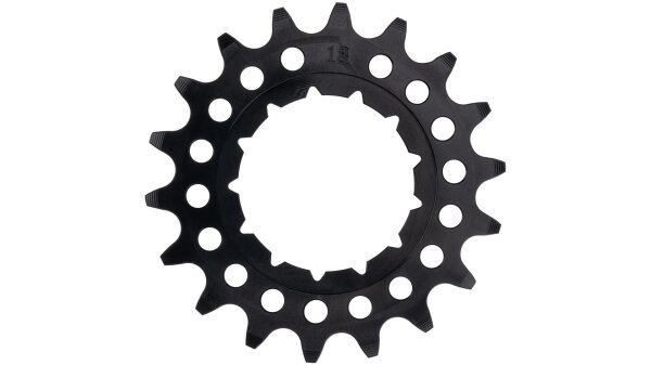 KMC Steck-Zahnkranz 1/2" x 1/8", Aluminium, für Rohloff