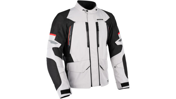 OXFORD Jacke "Calgary 2.0" Herren, Materi Gr. XL, silber / schw