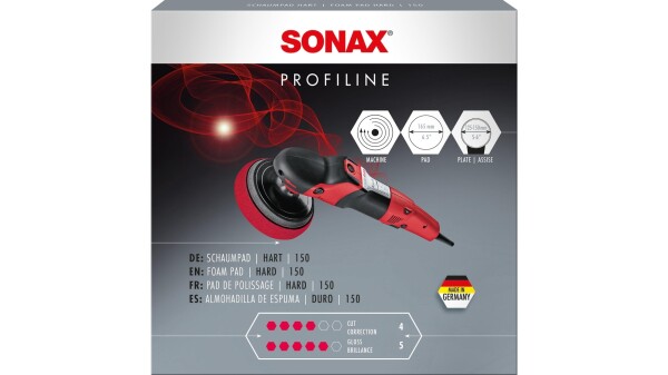 SONAX Polierschwamm Zum maschinellen Schleifpolieren mi
