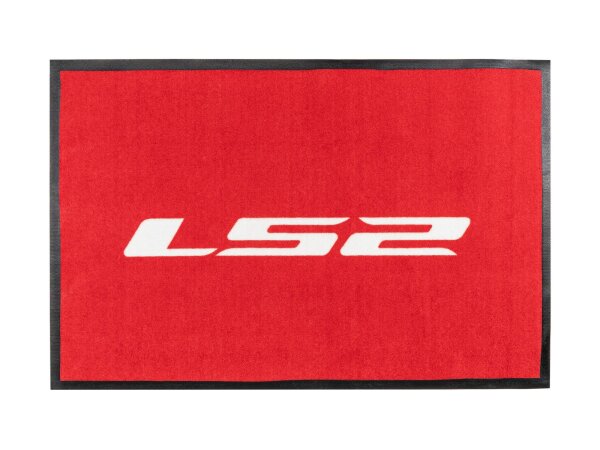 LS2 Teppich rot / weiß 0,90 x 0,60 m