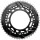 SRAM Kettenblatt "Force E1"Für 12-fach,  FORCE E1 50/37 SCHRAUBB.