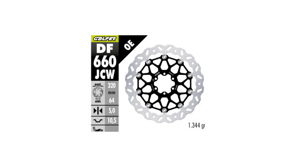 GALFER Bremsscheibe "DF660"Floatech® Roa FLOATECH SCHW.R90R