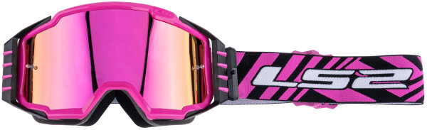 LS2 Crossbrille "Charger Pro"Iridium Vis LS2 PINK IRIDIUM VISIER