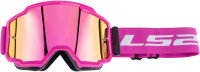 LS2 Crossbrille "Charger"Iridium Visier, PINK...