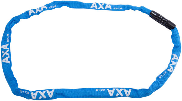 AXA Zahlen-Kettenschloss "Rigid RCC"SB-v 120 CM BLAU