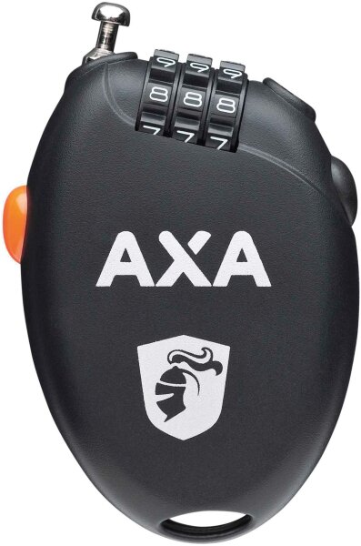 AXA Zahlen-Kabelschloss "Roll"SB-verpack 75 CM SW
