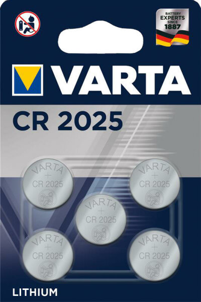 VARTA BatterieKnopfzelle, im Blister, fü LITHIUM 3V 5ER BLISTER