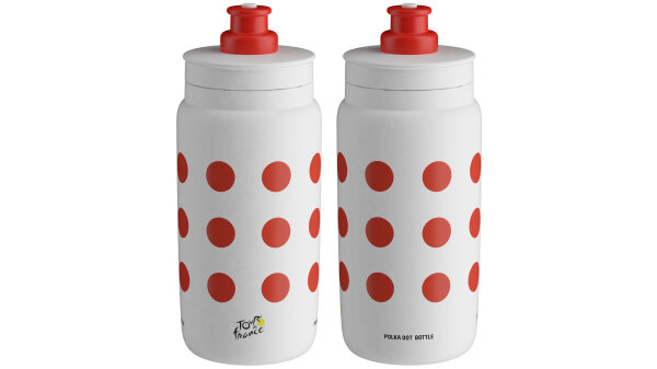 ELITE Trinkflasche "Fly Tour de France"S E FRANCE RED POLKA 550ML
