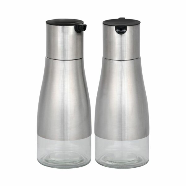 KESPER Essig- und Ölspender silber 2er Set