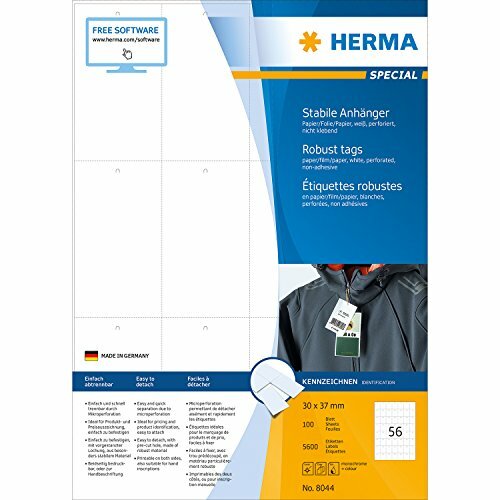 HERMA Warenanhänger SPECIAL, 93,5 x 52,5 mm, weiß