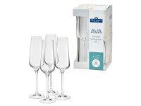 VAN WELL Sektglas Ava Kristall 200ml 4er Karton