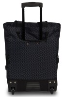 Einkaufstrolley Print Schwarz/Silber, 33 L | Shopping-Roller mit Rädern