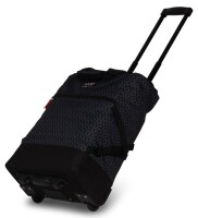 Einkaufstrolley Print Schwarz/Silber, 33 L | Shopping-Roller mit Rädern