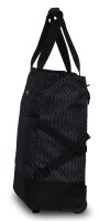 Einkaufstrolley Print Schwarz/Silber, 33 L | Shopping-Roller mit Rädern