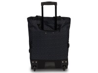 Einkaufstrolley Print Schwarz/Silber, 33 L | Shopping-Roller mit Rädern