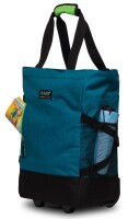 Einkaufstrolley Unser Klassiker Petrol/Hellgrün, 33 L | Shopping-Roller mit Rädern