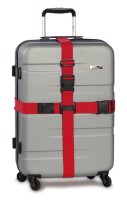 WORLDPACK Koffergurt mit Kreuzsystem *feuerrot