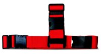 WORLDPACK Koffergurt mit Kreuzsystem *feuerrot