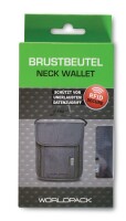 WORLDPACK RFID-Sicherheits-Brustbeutel *hellgrau