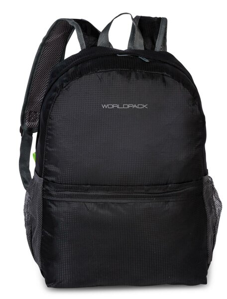 WORLDPACK faltbarer Rucksack *schwarz