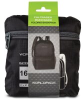WORLDPACK faltbarer Rucksack *schwarz
