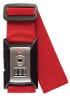 WORLDPACK Koffergurt mit TSA-Schloss *feuerrot