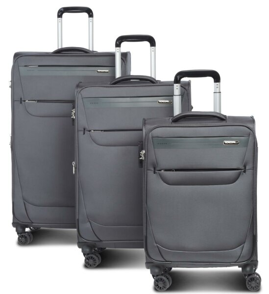 WORLDPACK Trolley-Set "Denver" 50/60/70 cm *dunkelgrau