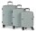 WORLDPACK Trolley-Set "San Francisco" 50/60/70 *hellblau