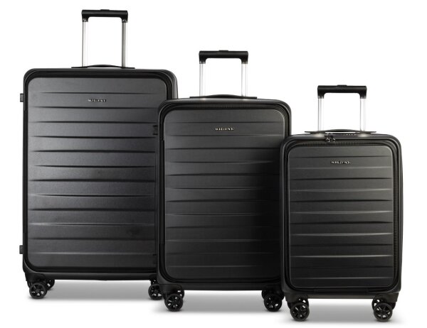 WORLDPACK Trolley-Set "Seattle" 50/60/70 *schwarz
