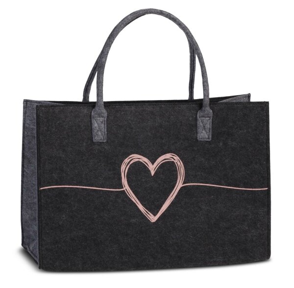 PUNTA Filz-Shopper *dunkelgrau