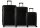 WORLDPACK Trolley-Set "Havanna" 50/60/70 *schwarz