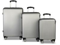 WORLDPACK Trolley-Set "Oslo" 50/60/70 *silber