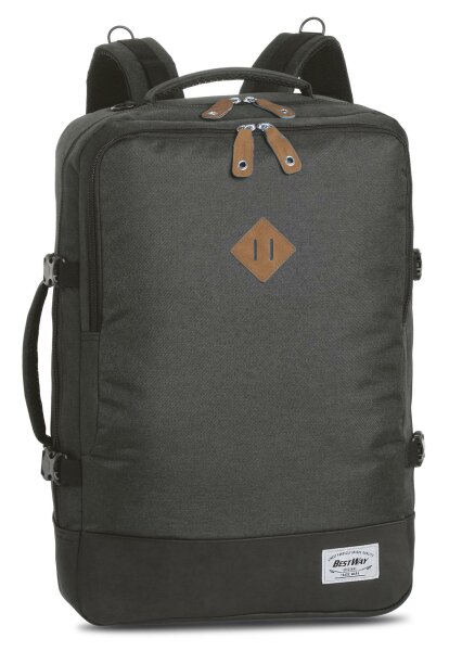 BestWay Reiserucksack #Cabin Pro Retro *dunkelgrau/schwarz