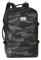 BestWay Reiserucksack #Cabin Pro Print *schwarz/mittelgrau