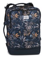 BestWay Reiserucksack #Cabin Pro Print *dunkelblau/ocker