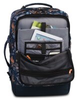 BestWay Reiserucksack #Cabin Pro Print *dunkelblau/ocker
