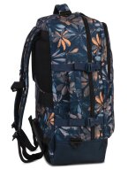BestWay Reiserucksack #Cabin Pro Print *dunkelblau/ocker